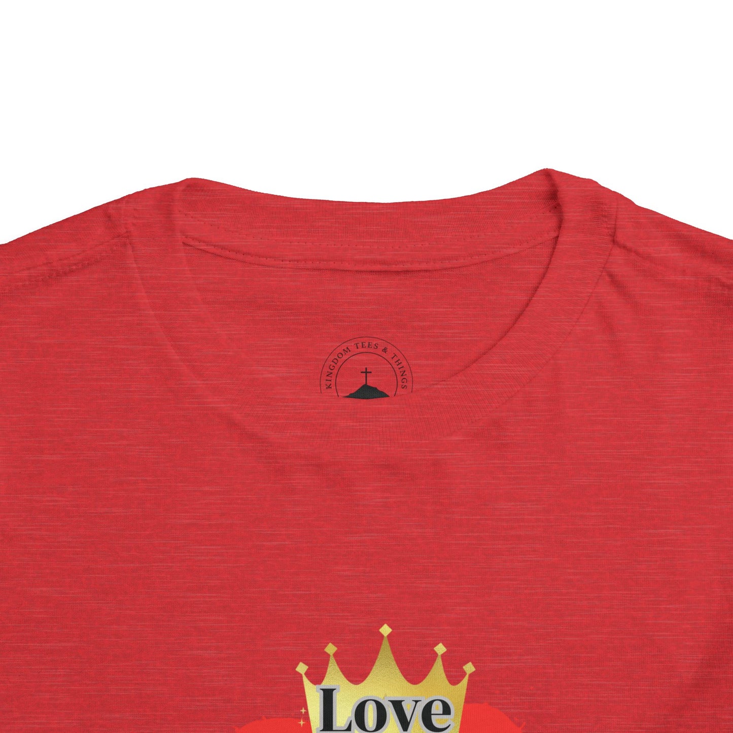 Camiseta de manga corta para niños pequeños KT&T Love Made Jesus Do IT