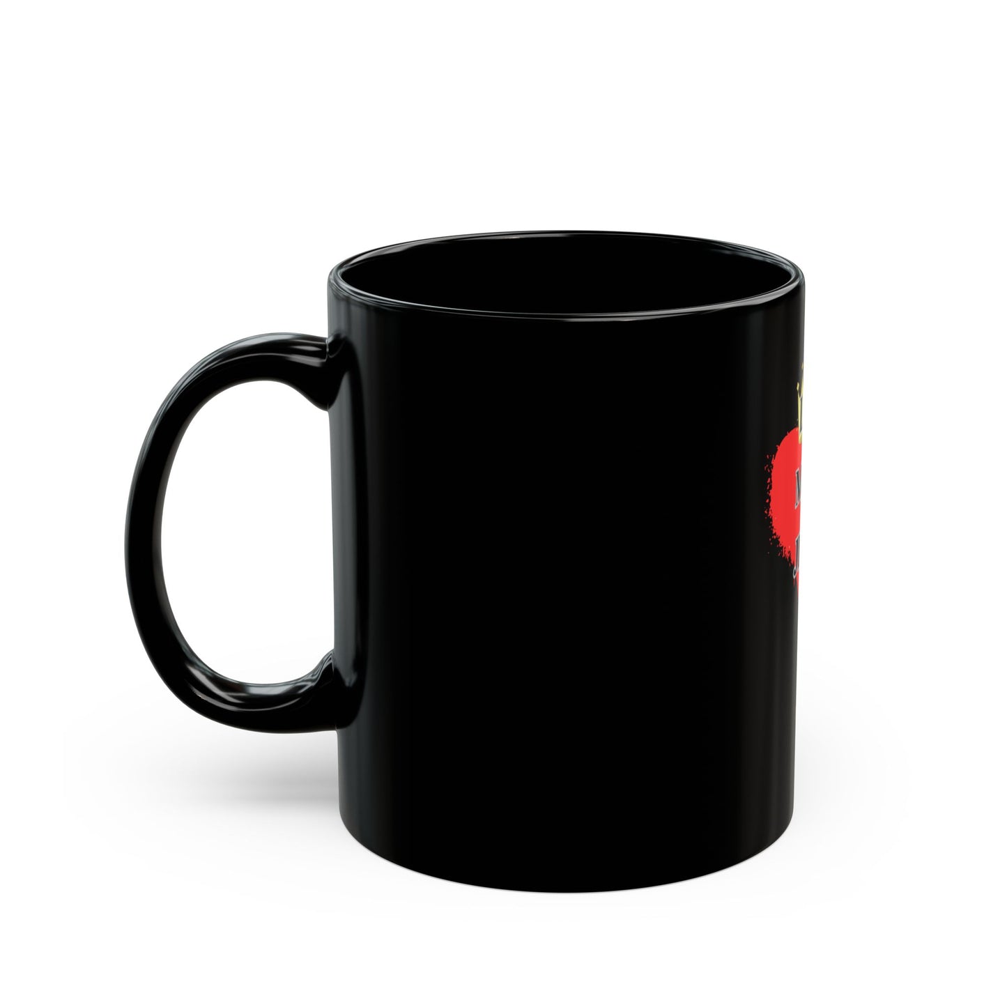 KT&T Love Made Jesus Do It Black Mug (11oz)
