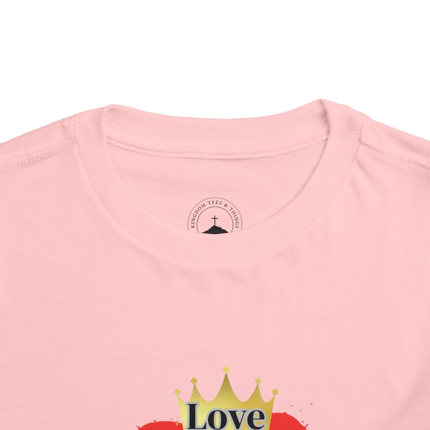 KT&T Love Made Jesus Do IT Toddler Short Sleeve Tee