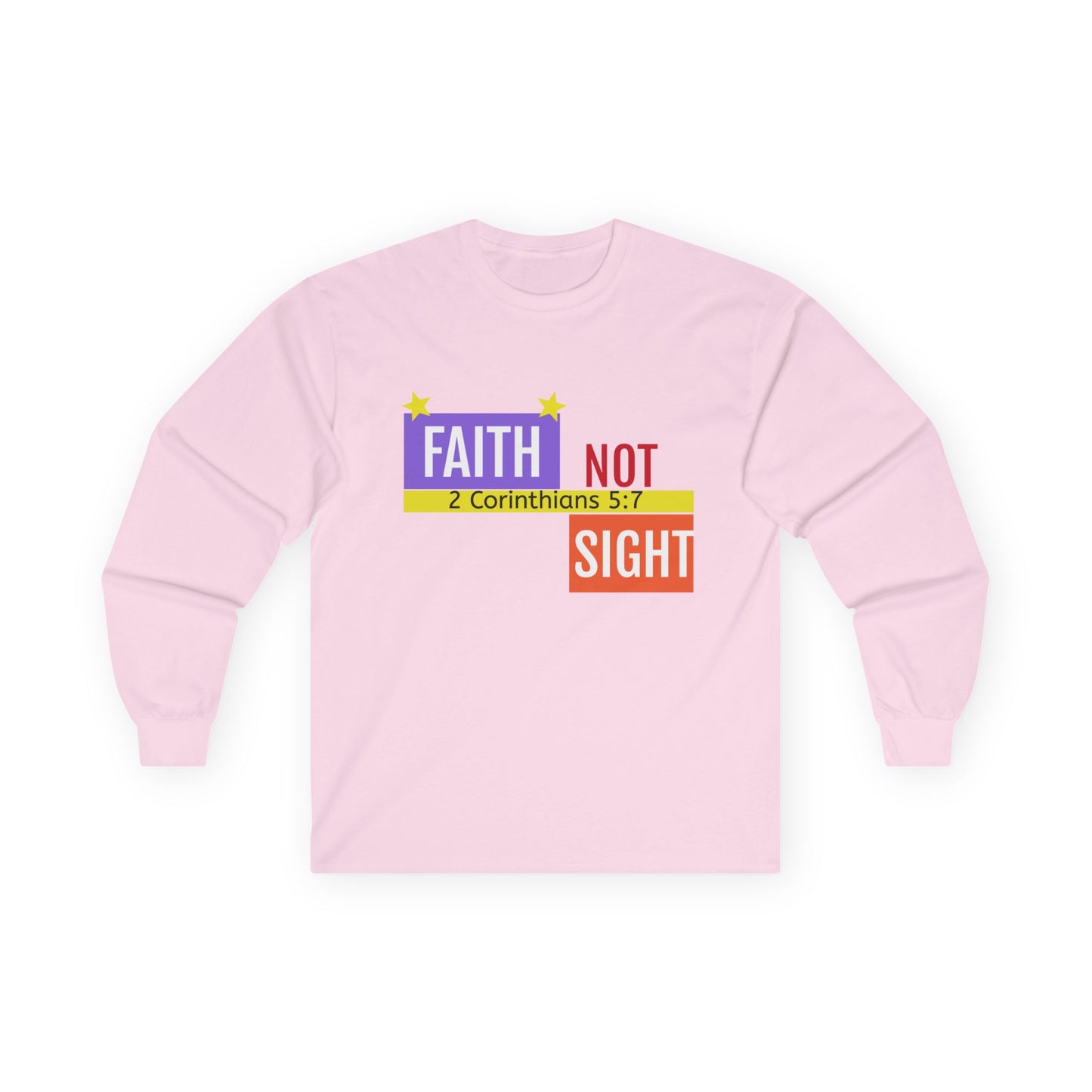 Camiseta unisex de manga larga KT&amp;T "Faith Not Sight"™