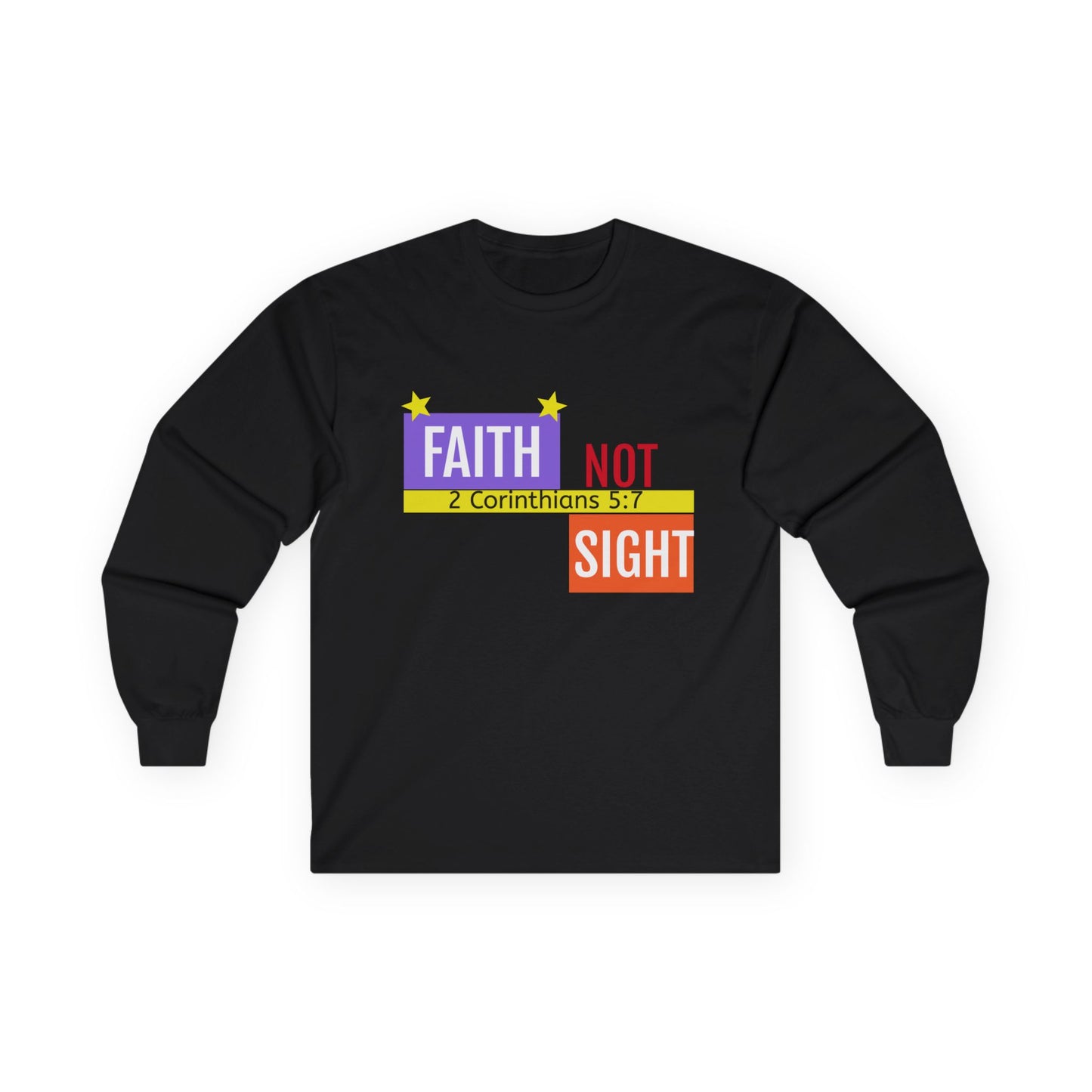 Camiseta unisex de manga larga KT&amp;T "Faith Not Sight"™