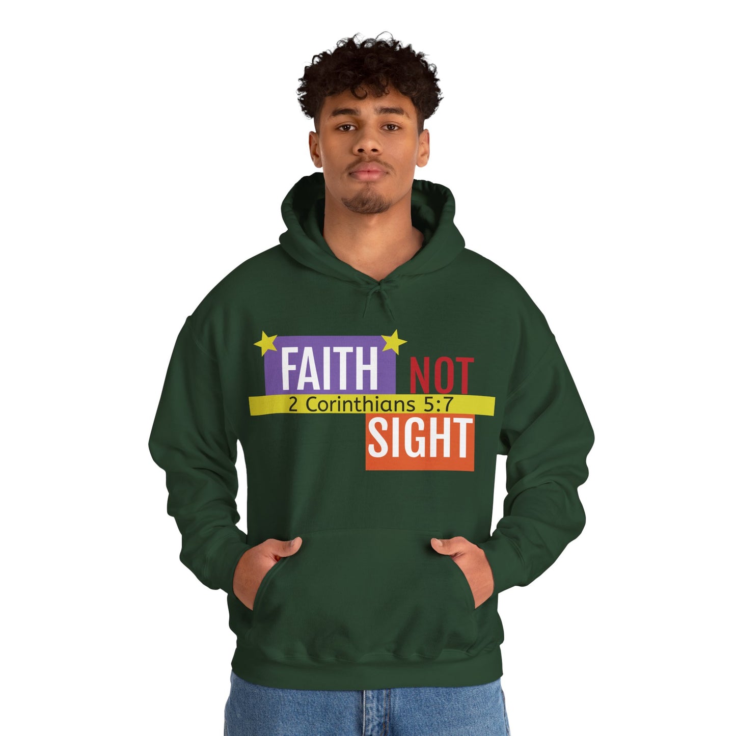 KT&T "Faith Not Sight" Unisex Heavy Blend™ Hooded Sweatshirt
