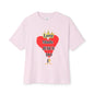 KT&T Love Made Jesus Do It Unisex Oversized Boxy Tee