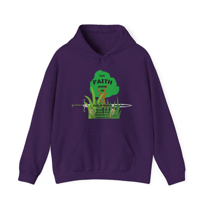 KT&T Let Faith Grow In God's Word Unisex Heavy Blend™ Hooded Sweatshirt