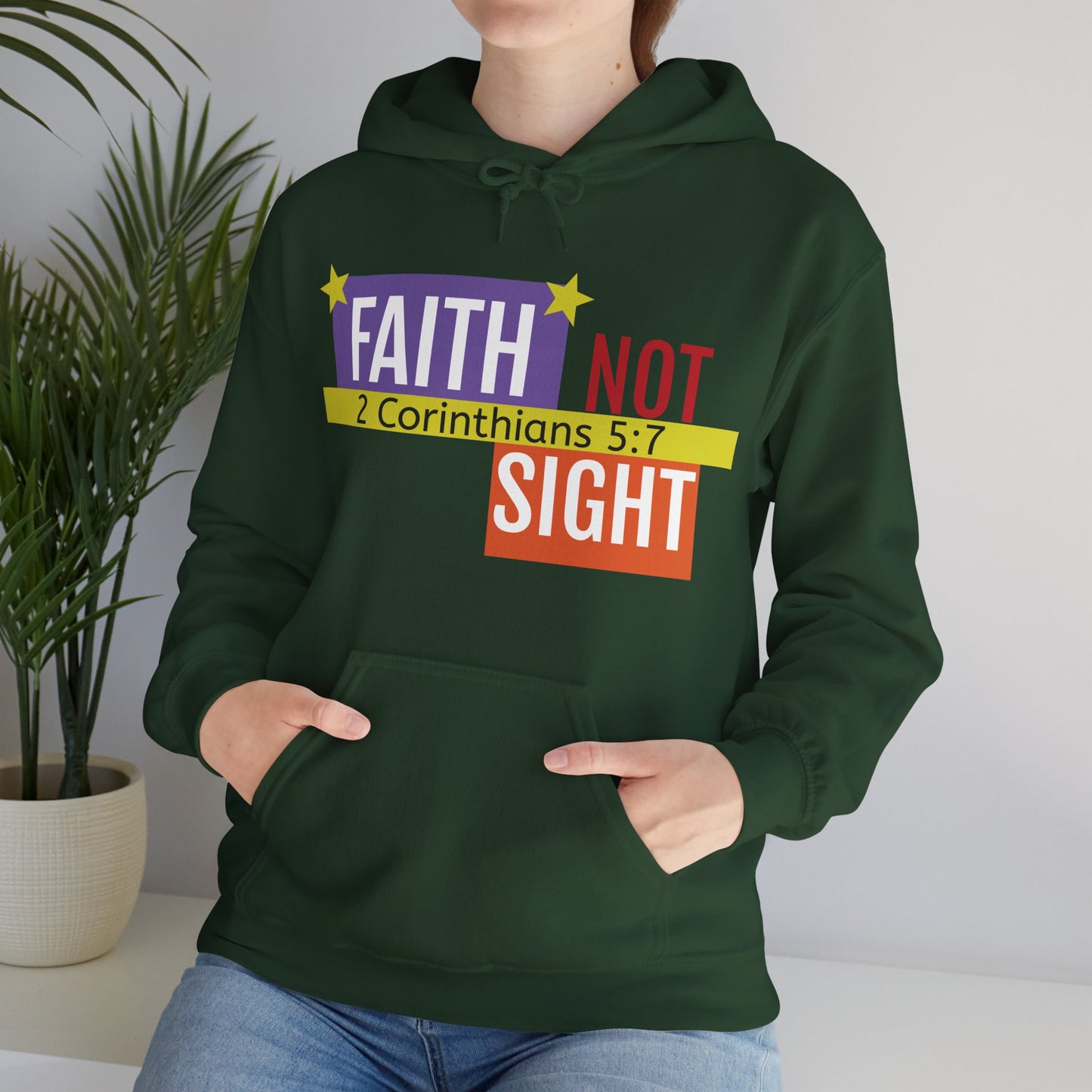 KT&T "Faith Not Sight" Unisex Heavy Blend™ Hooded Sweatshirt