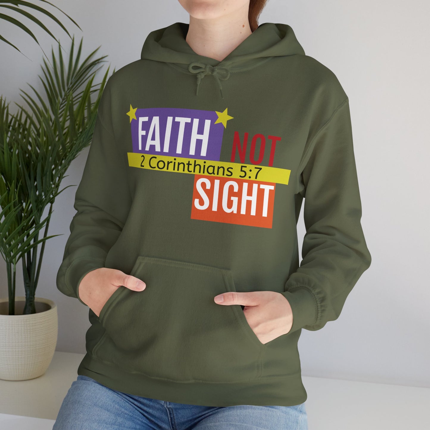 KT&T "Faith Not Sight" Unisex Heavy Blend™ Hooded Sweatshirt