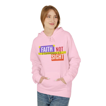 KT&T "Faith Not Sight" Unisex Mid weight Soft Style Fleece Hoodie