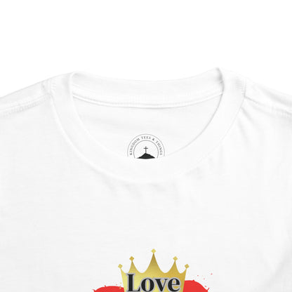 KT&T Love Made Jesus Do IT Toddler Short Sleeve Tee