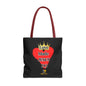 KT&T Love Made Jesus Do It Tote Bag  with Black or Red Handles