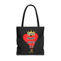 KT&T Love Made Jesus Do It Tote Bag  with Black or Red Handles