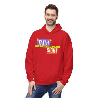 KT&T "Faith Not Sight" Unisex Mid weight Soft Style Fleece Hoodie
