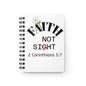 Diario en espiral Faith Not Sight de KT&amp;T - Blanco
