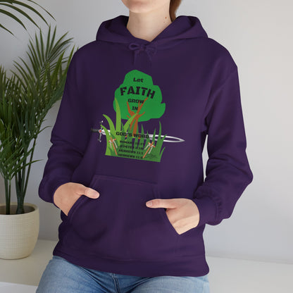 KT&T Let Faith Grow In God's Word Unisex Heavy Blend™ Hooded Sweatshirt