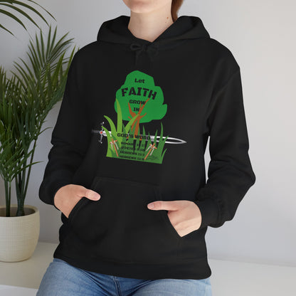 KT&T Let Faith Grow In God's Word Unisex Heavy Blend™ Hooded Sweatshirt