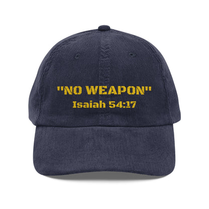 KT&T NO WEAPON Vintage Corduroy Cap (Embroidery)