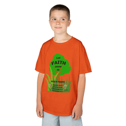 KT&T Let Faith Grow in God's Word Kids Heavy Cotton™ Tee