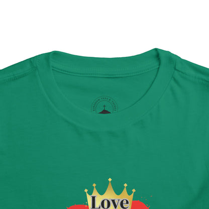 KT&T Love Made Jesus Do IT Toddler Short Sleeve Tee